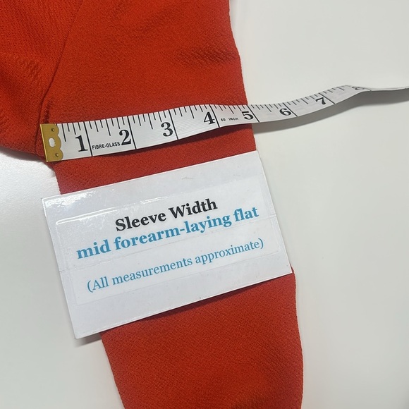 AX Paris Vibrant Orange Bell Sleeve Mini Dress Size 8 - Picture 15 of 16